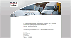 Desktop Screenshot of monobeton.ch